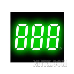 3301APG - 0.30-inch Green 3-Digit CC LED 7-Segment Display