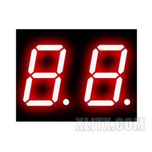 CL5022BH - 0.50-inch Red 2-Digit CA LED 7-Segment Display