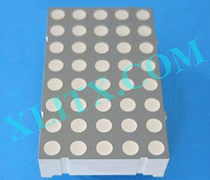 XL-SC305058 - 5x8 Φ5.0mm Single Color LED Dot Matrix Display
