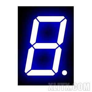1106AB - 1.00-inch Blue 1-Digit CC LED 7-Segment Display