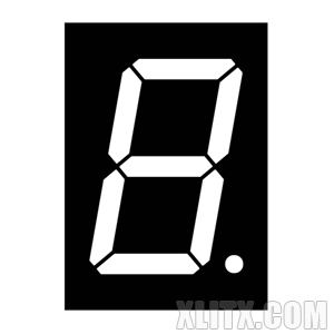 1106AW - 1.00-inch White 1-Digit CC LED 7-Segment Display