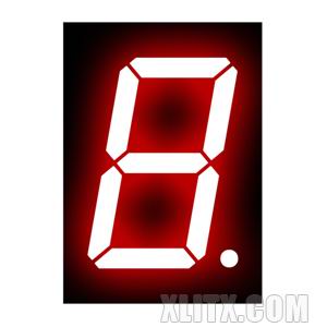 1106BS - 1.00-inch Red 1-Digit CA LED 7-Segment Display