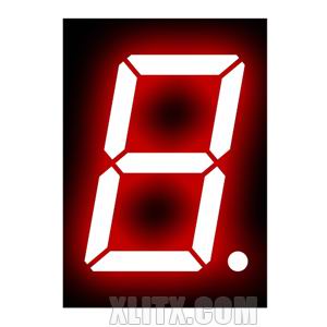 120101BS - 1.20-inch Red 1-Digit CA LED 7-Segment Display