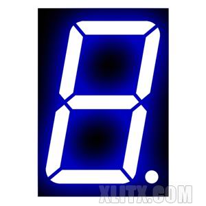15011BB - 1.50-inch Blue 1-Digit CA LED 7-Segment Display