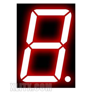 15102BS - 1.50-inch Red 1-Digit CA LED 7-Segment Display