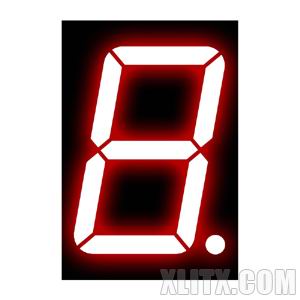 18011AS - 1.80-inch Red 1-Digit CC LED 7-Segment Display