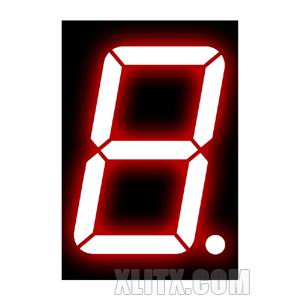 18101BS - 1.80-inch Red 1-Digit CA LED 7-Segment Display