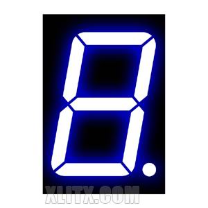 18102BB - 1.80-inch Blue 1-Digit CA LED 7-Segment Display