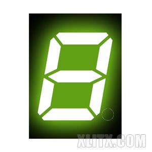 2181AG - 0.28-inch Yellow-Green 1-Digit CC LED 7-Segment Display