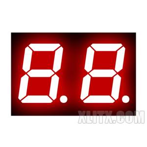 2281AS - 0.28-inch Red 2-Digit CC LED 7-Segment Display