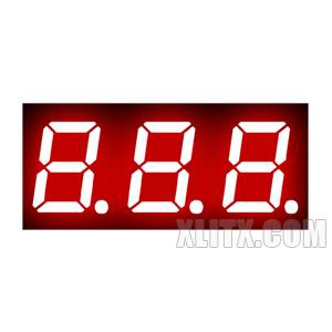 2381AS - 0.28-inch Red 3-Digit CC LED 7-Segment Display