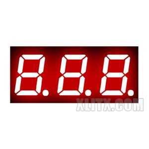 2381BH - 0.28-inch Red 3-Digit CA LED 7-Segment Display