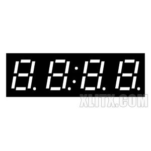 2481AB - 0.28-inch Blue 4-Digit CC LED 7-Segment Display