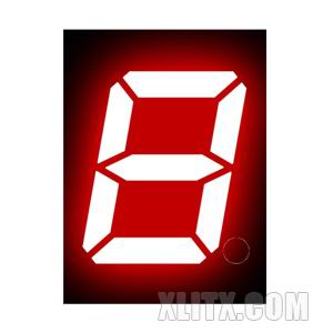 2811BS - 0.28-inch Red 1-Digit CA LED 7-Segment Display