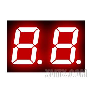 2821AH - 0.28-inch Red 2-Digit CC LED 7-Segment Display