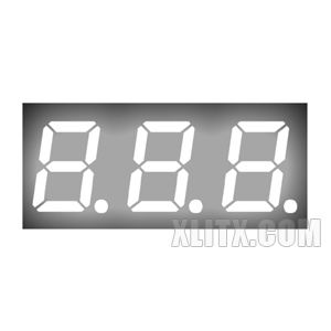 2831AW - 0.28-inch White 3-Digit CC LED 7-Segment Display