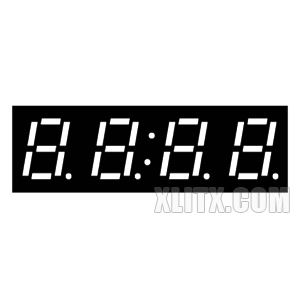 2841AB - 0.28-inch Blue 4-Digit CC LED 7-Segment Display