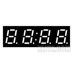 2841AG - 0.28-inch Yellow-Green 4-Digit CC LED 7-Segment Display