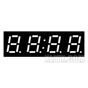 2841BG - 0.28-inch Yellow-Green 4-Digit CA LED 7-Segment Display