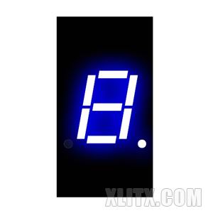 3011AB - 0.30-inch Blue 1-Digit CC LED 7-Segment Display