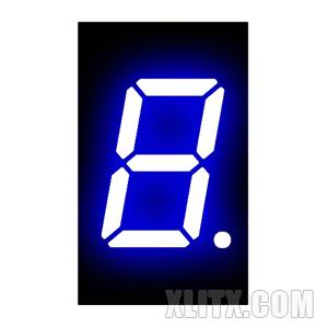 3014AB - 0.30-inch Blue 1-Digit CC LED 7-Segment Display