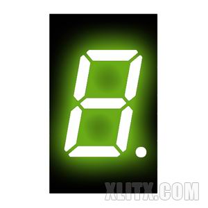 3014AG - 0.30-inch Yellow-Green 1-Digit CC LED 7-Segment Display
