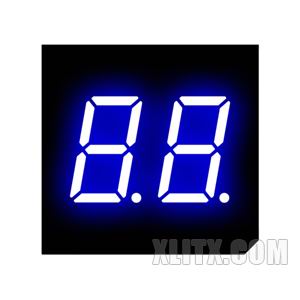 3021AB - 0.30-inch Blue 2-Digit CC LED 7-Segment Display