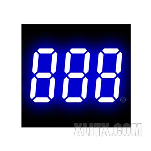3031AB - 0.30-inch Blue 3-Digit CC LED 7-Segment Display