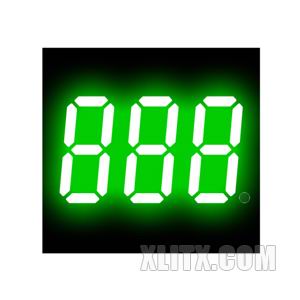 3031BGG - 0.30-inch Green 3-Digit CA LED 7-Segment Display
