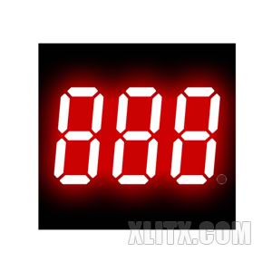 3031BS - 0.30-inch Red 3-Digit CA LED 7-Segment Display
