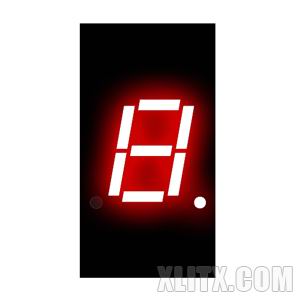 3101AS - 0.30-inch Red 1-Digit CC LED 7-Segment Display