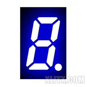 3121BB - 0.32-inch Blue 1-Digit CA LED 7-Segment Display