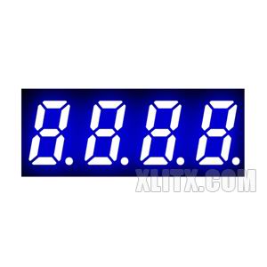 3141AB - 0.32-inch Blue 4-Digit CC LED 7-Segment Display