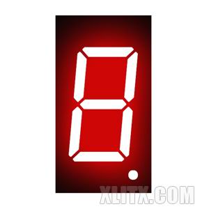 3161AH - 0.36-inch Red 1-Digit CC LED 7-Segment Display