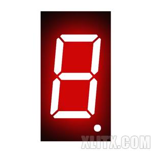 3161BS - 0.36-inch Red 1-Digit CA LED 7-Segment Display