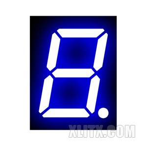 3191AB - 0.39-inch Blue 1-Digit CC LED 7-Segment Display