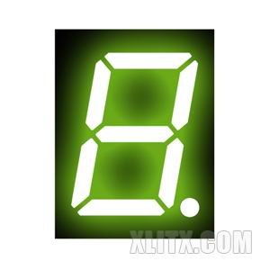 3191AG - 0.39-inch Yellow-Green 1-Digit CC LED 7-Segment Display