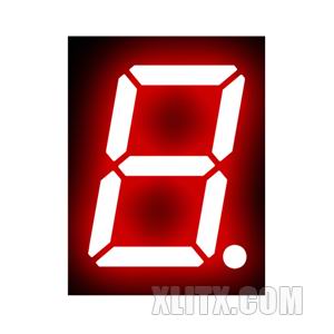 3191AH - 0.39-inch Red 1-Digit CC LED 7-Segment Display