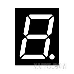 3191BW - 0.39-inch White 1-Digit CA LED 7-Segment Display