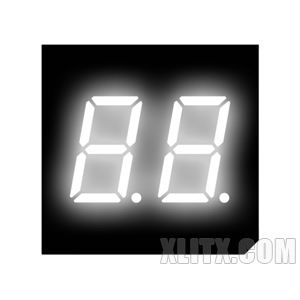 3201AW - 0.30-inch White 2-Digit CC LED 7-Segment Display