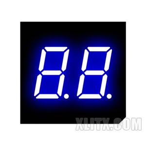 3202AB - 0.30-inch Blue 2-Digit CC LED 7-Segment Display