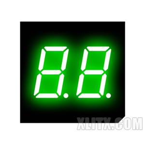 3202AGG - 0.30-inch Green 2-Digit CC LED 7-Segment Display