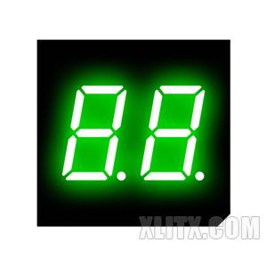 3202BGG - 0.30-inch Green 2-Digit CA LED 7-Segment Display