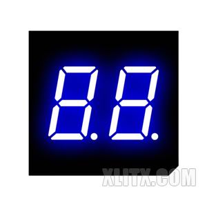 3203BB - 0.30-inch Blue 2-Digit CA LED 7-Segment Display