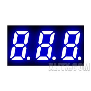 3231AB - 0.32-inch Blue 3-Digit CC LED 7-Segment Display