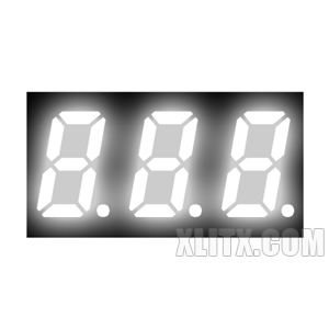 3231AW - 0.32-inch White 3-Digit CC LED 7-Segment Display