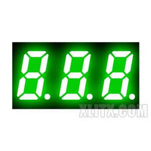 3231BGG - 0.32-inch Green 3-Digit CA LED 7-Segment Display