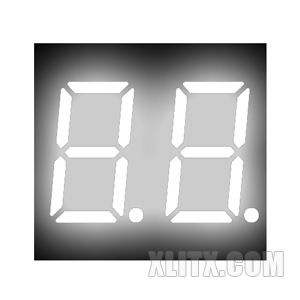 3261AW - 0.36-inch White 2-Digit CC LED 7-Segment Display