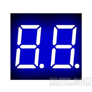 3261BB - 0.36-inch Blue 2-Digit CA LED 7-Segment Display