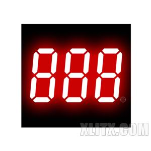 3301AS - 0.30-inch Red 3-Digit CC LED 7-Segment Display